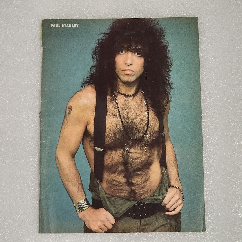 Paul Stanley Nikki Sixx Vintage 8x10 Poster Magazine Clipping 1980s KISS Motley